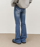 (W) Stitch Low-rise Bootscut Denim