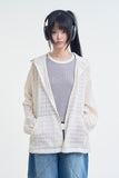 Aranza mesh hood zip-up