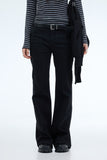 PRTN)High-rise slim flare jeans