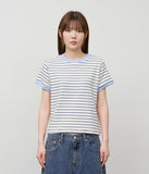 (W) Pesto Striped Top
