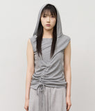 (W) Puppy Hooded Top