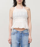 (W) Lime Halter Blouse
