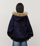 Sell Oversized Fur Zip Hoodie