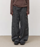 Flat Cargo Washed Pants