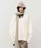 Hairy Slit Button Knit