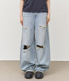 (W) Ponz Blue Wide Denim