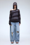 PRTN) Layered Stripe Summer Sweater