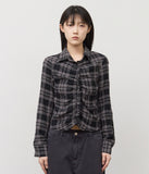 (W) Calm Checked Shirt