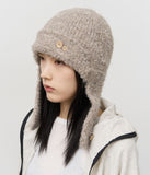 Button Earflap Beanie