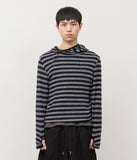 Kell Button Striped Hoodie