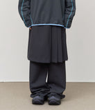 (W) Moms Pleats Skirt Pants