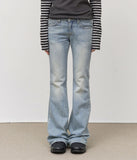 (W) Sen Low-rise Bootscut Denim