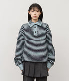 Hawk Striped High Neck Knit