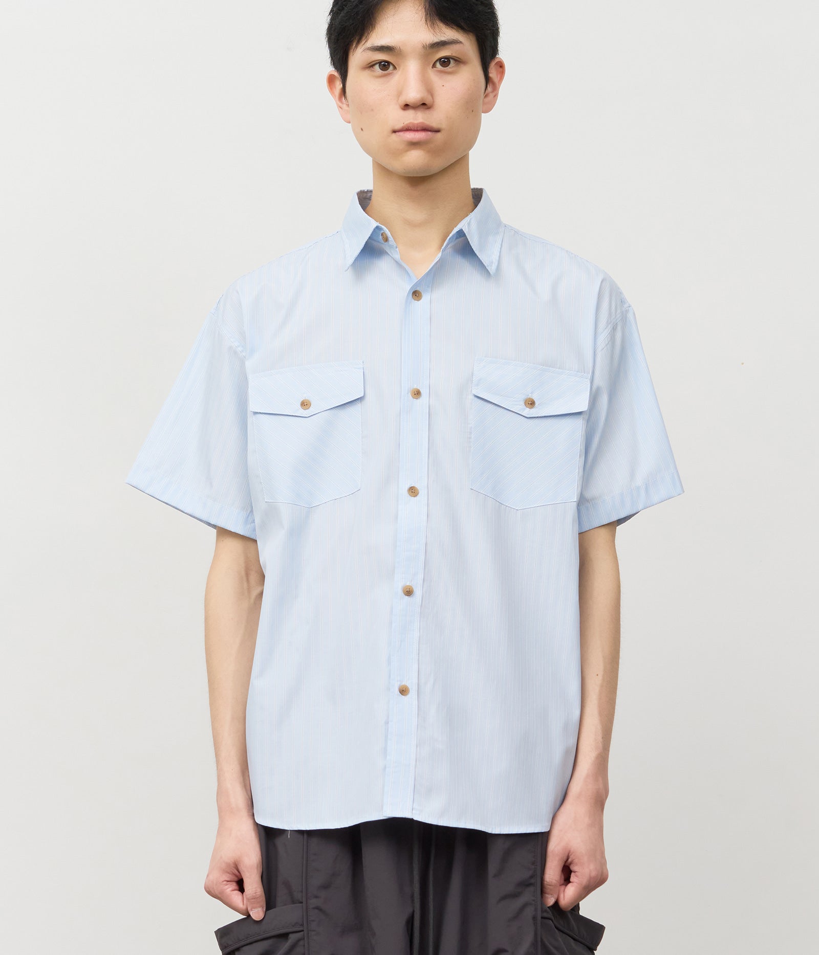 【HI FI FNK】Soap Striped Shirt HI FI FNK(ハイファイファンク) - ソープストライプシャツ