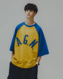 Applique Raglan Half Sweat Shirt