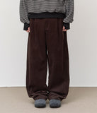Tan Corduroy Wide Pants