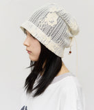 (W) Flower Beanie