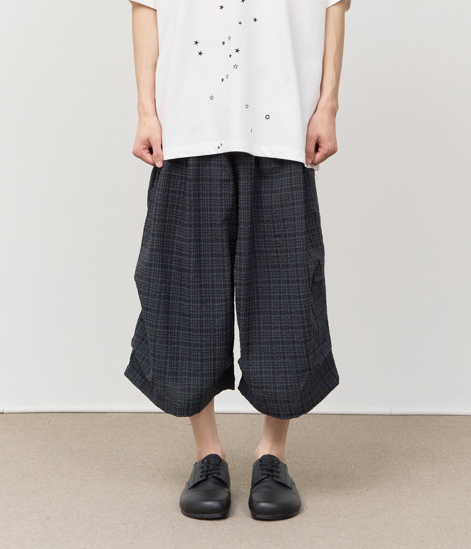 【HI FI FNK】Pie Checked Bermuda Pants HI FI FNK(ハイファイファンク) - パイチェックバミューダパンツ
