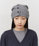 (W) Turtle Button Beanie