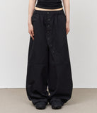 Cage Button Wide Pants