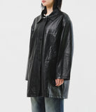 (W) Madam Half Leather Coat