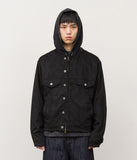 Node Collar Suede Jacket