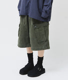 Washed Cargo Bermuda Pants