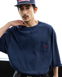 Washed Embroidered Pocket Tee