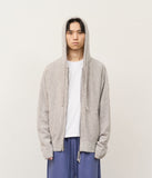Landy Boucle Knitted Zip Up