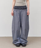 Tale Striped Sagging Pants