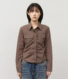 (W) Peak Checked Shirt