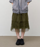 (W) Ink Frill Skirt