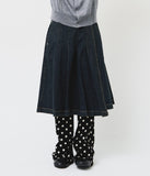 (W) Osaki Pleats Denim Skirt