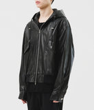 Pita Leather Hoodie Jumper