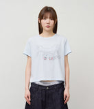 (W) Pony Printed Top