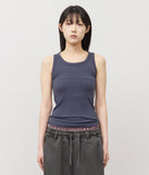(W) Moto Stud Sleeveless