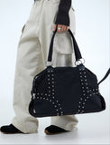 Hemian Studded Shoulder Bag