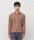 Lit Wrinkle Checked Shirt