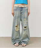 Scout Destroyed Wide Denim