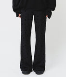 (W) Dot Bootscut Pants