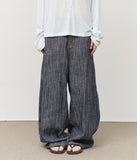 Oki Striped Wide Denim
