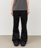 Crow Black Flare Denim