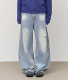 Brick Brushed Wide Denim