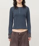 (W) Ripo Button Top