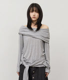 (W) Inter Wrap Hooded Top