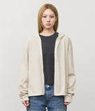 Venis Pigment Cropped Zip Hoodie
