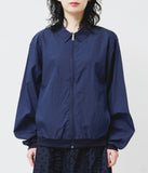 Aqua Nylon Zip Jacket