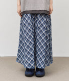 (W) Campus Checked Skirt