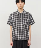 East Cropped Square Check Shirt