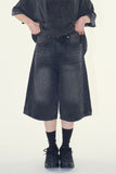 Orvid denim bermuda pants